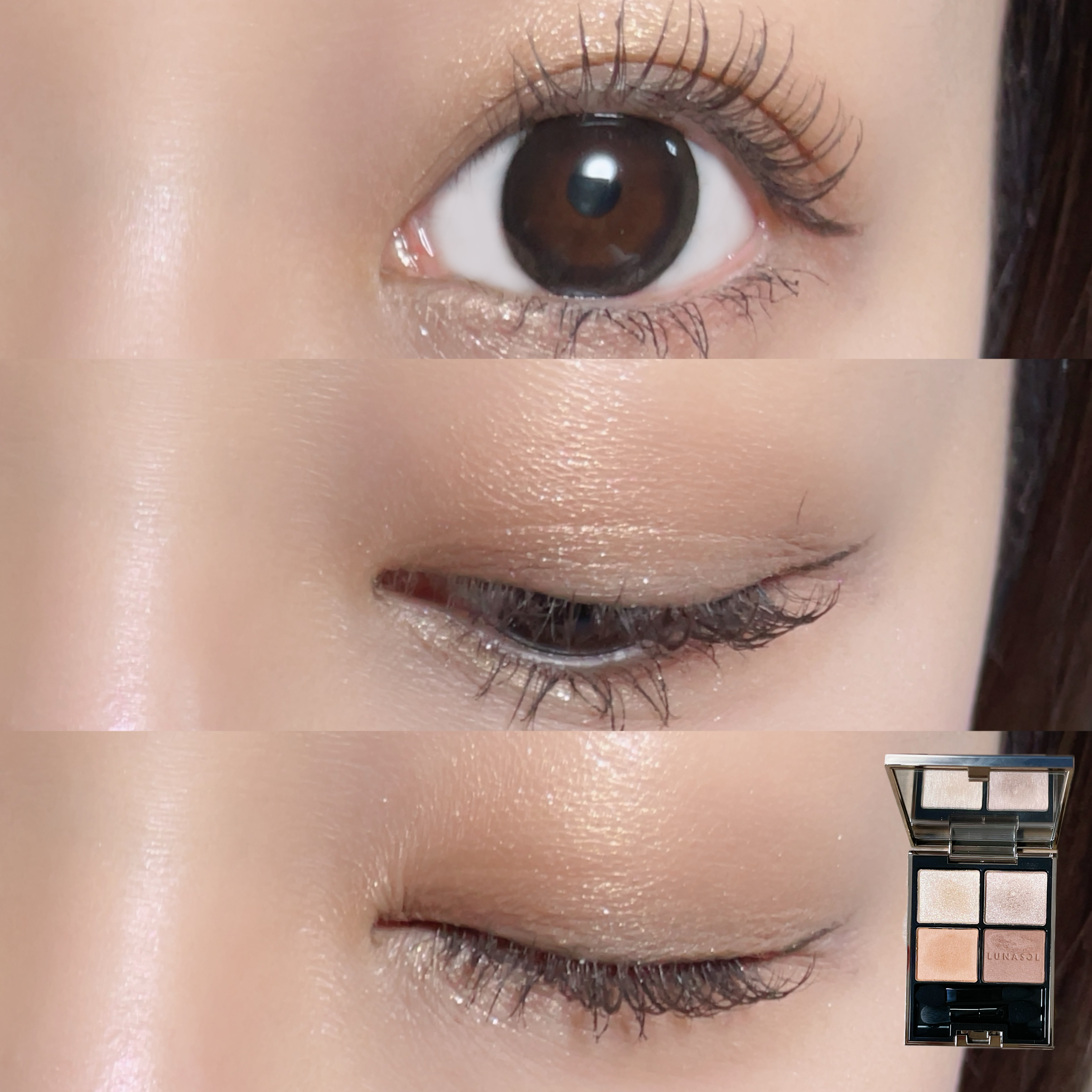 アイカラーレーション/LUNASOL/アイシャドウパレットを使ったクチコミ（2枚目）