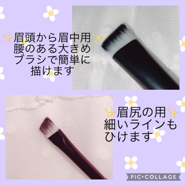 UR GLAM　DUO EYEBROW BRUSH A（デュオアイブロウブラシA）/U R GLAM/メイクアップキットを使ったクチコミ（5枚目）