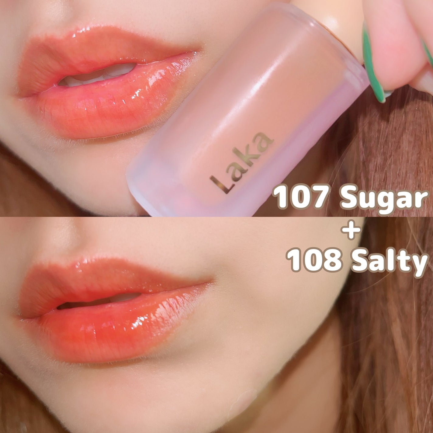 フルーティーグラムティント/Laka/リップティントを使ったクチコミ(2枚目)