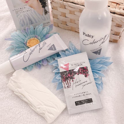 カラーリングミルク【旧】/パルティ/ヘアカラーを使ったクチコミ(2枚目)