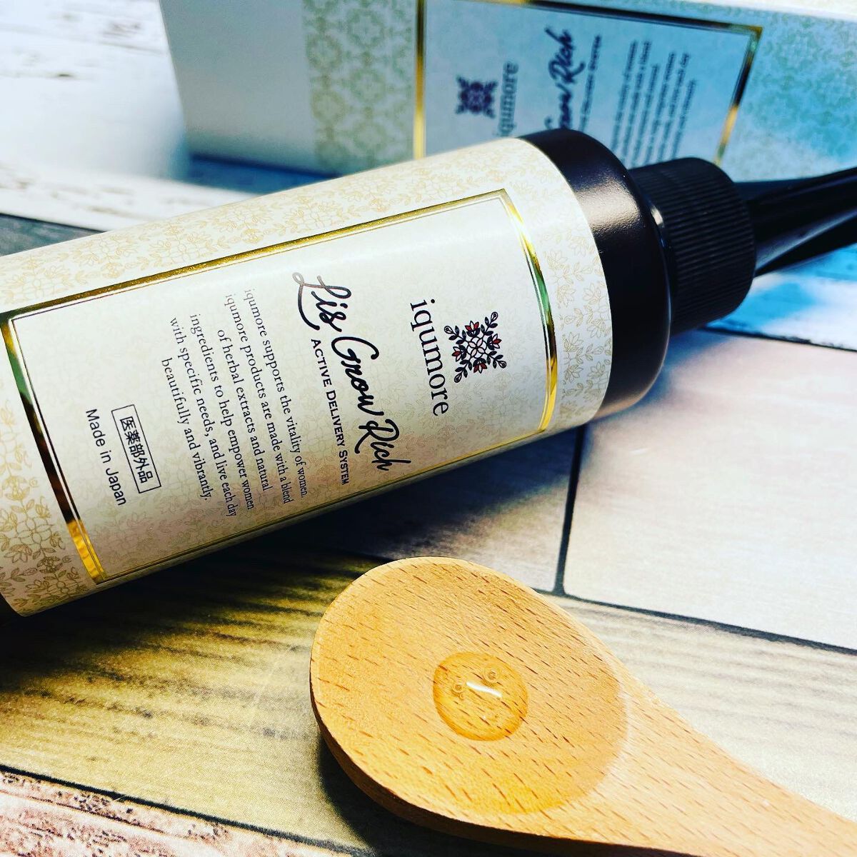 リスグロウリッチ/iqumore/頭皮ローションを使ったクチコミ（2枚目）