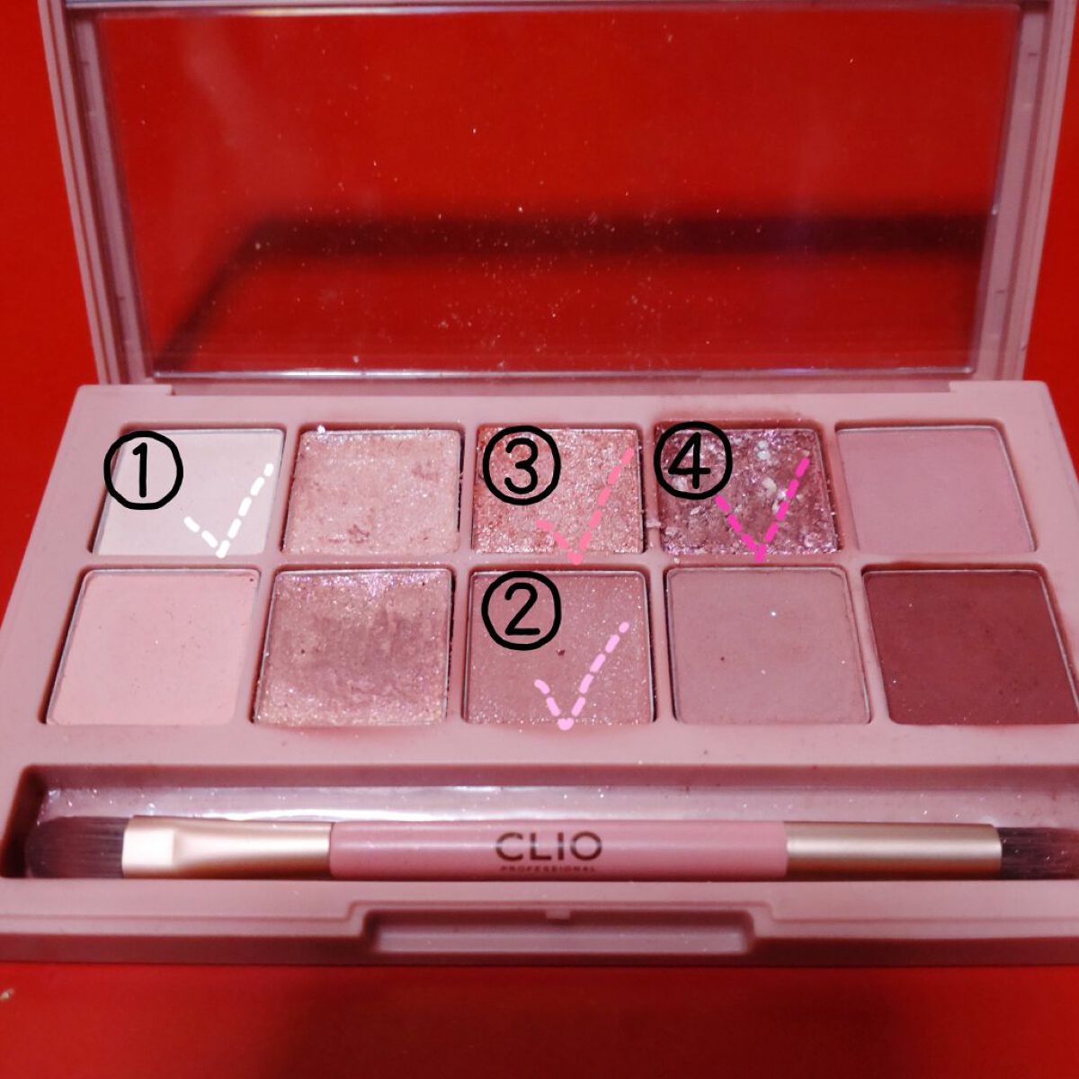 プロ アイ パレット/CLIO/アイシャドウパレットを使ったクチコミ（2枚目）