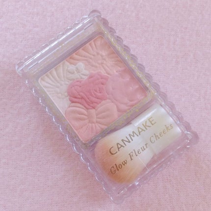 グロウフルールチークス 04 ストロベリーフルール/キャンメイク/パウダーチークを使ったクチコミ(2枚目)