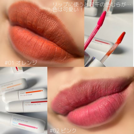 ビアミフィットリップ&チーク/CODENATURE/リップグロスを使ったクチコミ(4枚目)