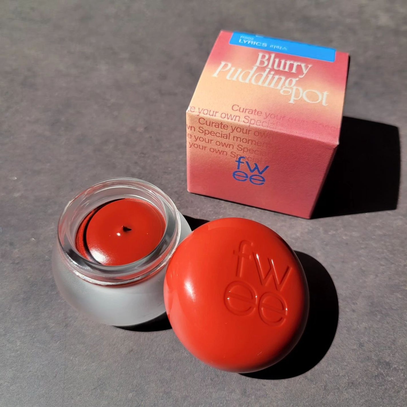 リップアンドチーク ブラーリープリンポット/fwee/口紅を使ったクチコミ(1枚目)