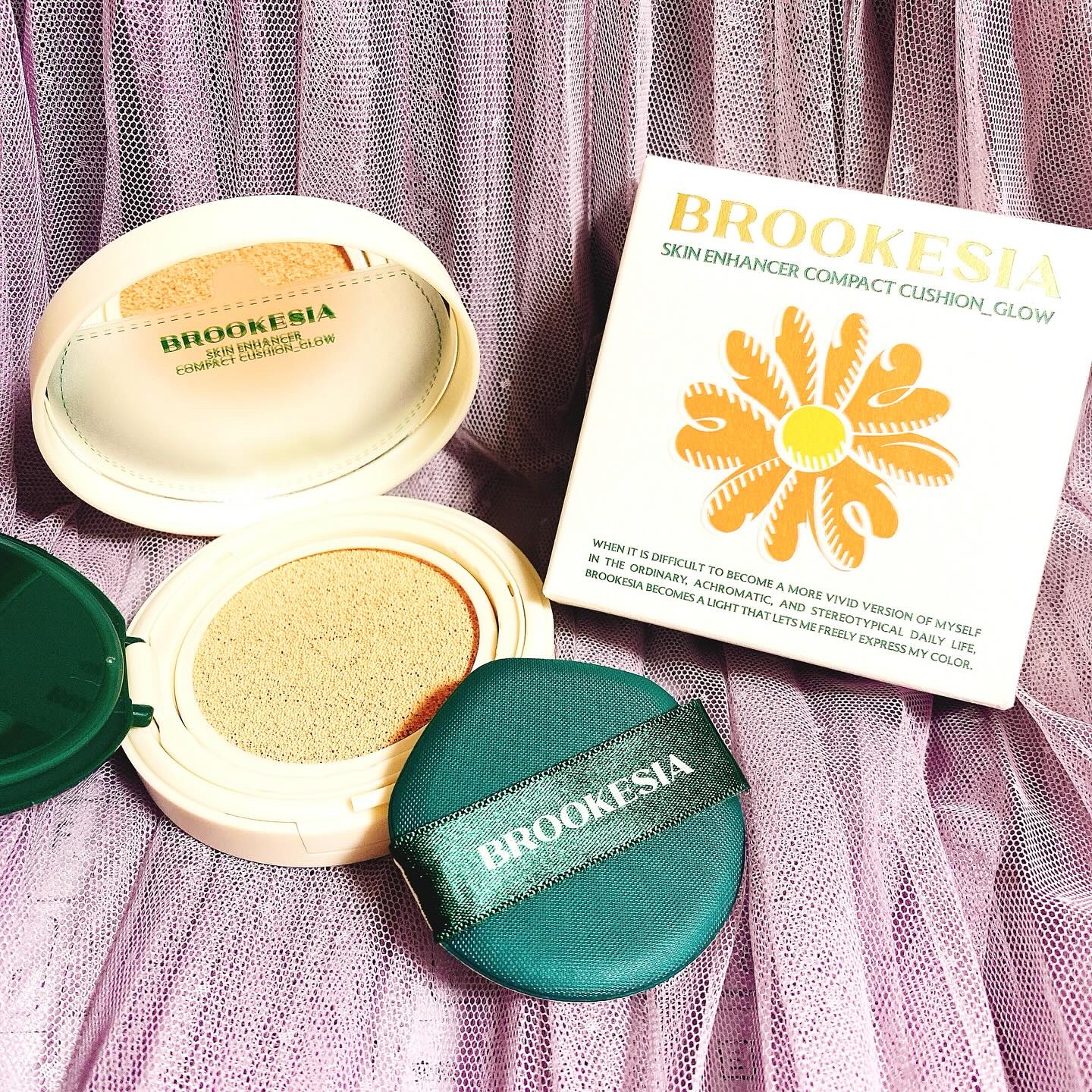 スキンエンハンサー コンパクトクッション（グロー)/BROOKESIA/クッションファンデーションを使ったクチコミ（1枚目）