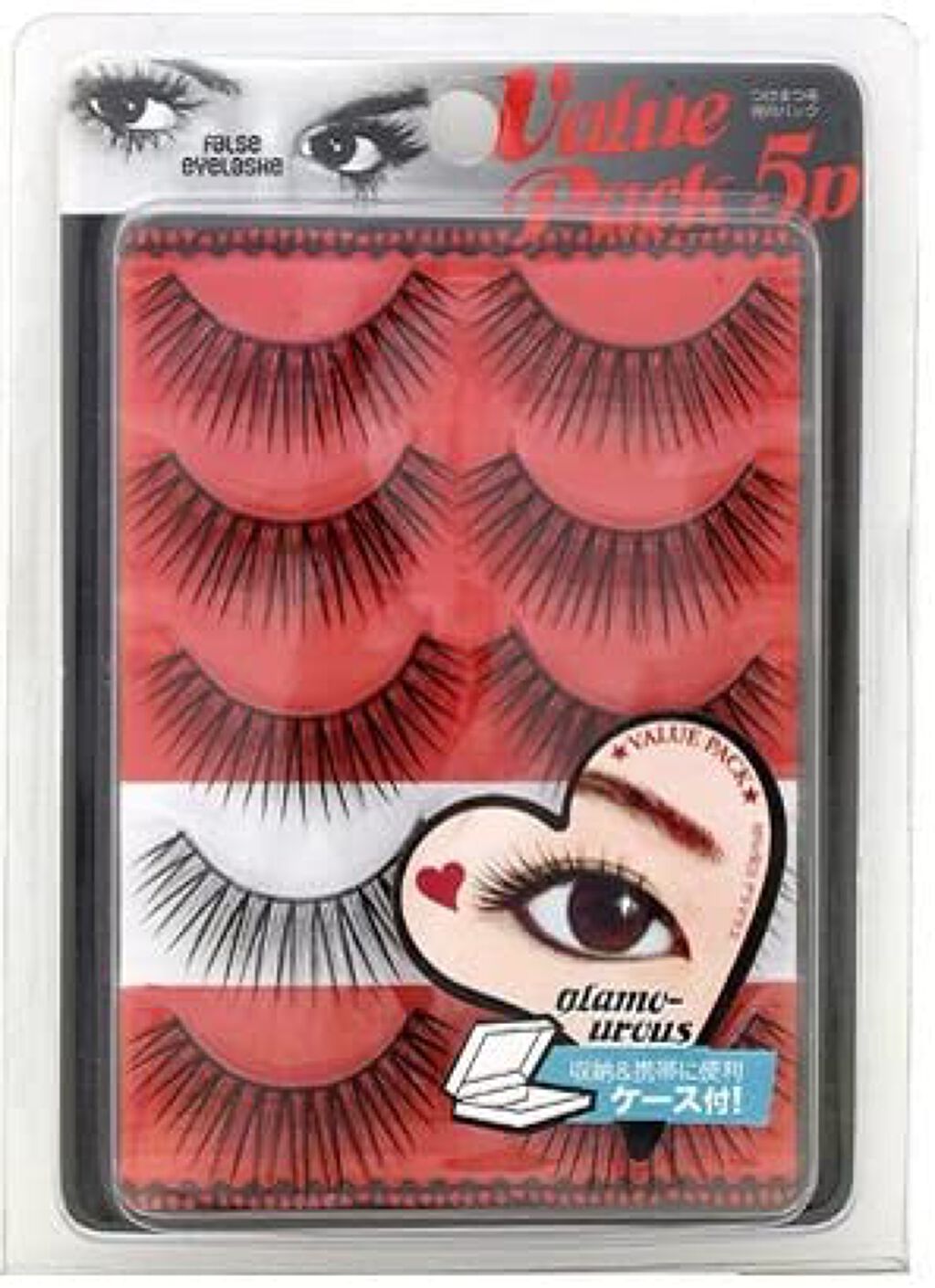 つけまつ毛5P得用パック グラマラス5P