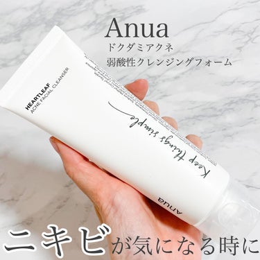 ドクダミアクネ弱酸性クレンジングフォーム/Anua/洗顔フォームを使ったクチコミ（1枚目）