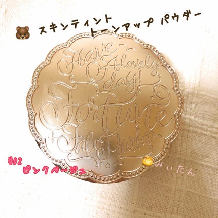 スキンティント トーンアップ パウダー(おしろい)/フォーチュン/プレストパウダーを使ったクチコミ(1枚目)