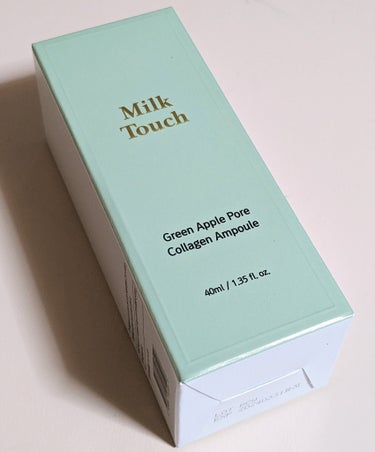 Milk Touch グリーンアップルポアコラーゲンアンプルのクチコミ「Milk Touchのグリーンアップルポアコラーゲンアンプルです☆
40ml入りのスポイトタイ.....」（3枚目）