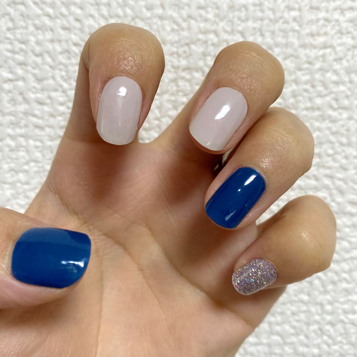 セミキュアジェルネイル(ハンド)/ohora/ネイルシールを使ったクチコミ(1枚目)