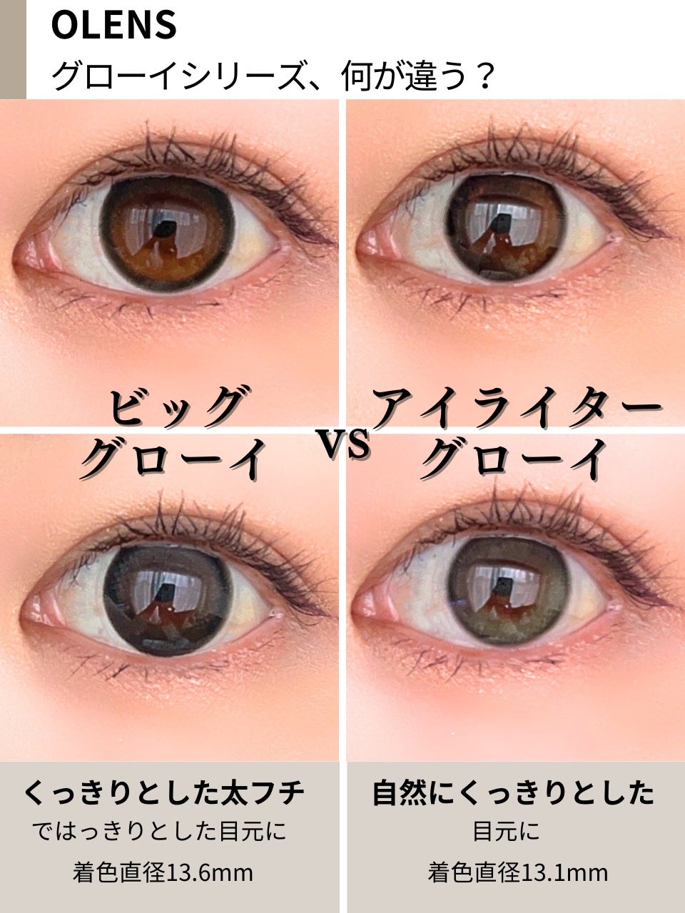 Eyelighter Glowy 1Month/OLENS/カラーコンタクトレンズを使ったクチコミ(2枚目)