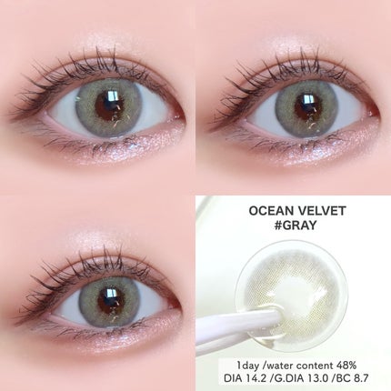 オーシャンベルベット 1day/OLENS/カラーコンタクトレンズを使ったクチコミ(4枚目)