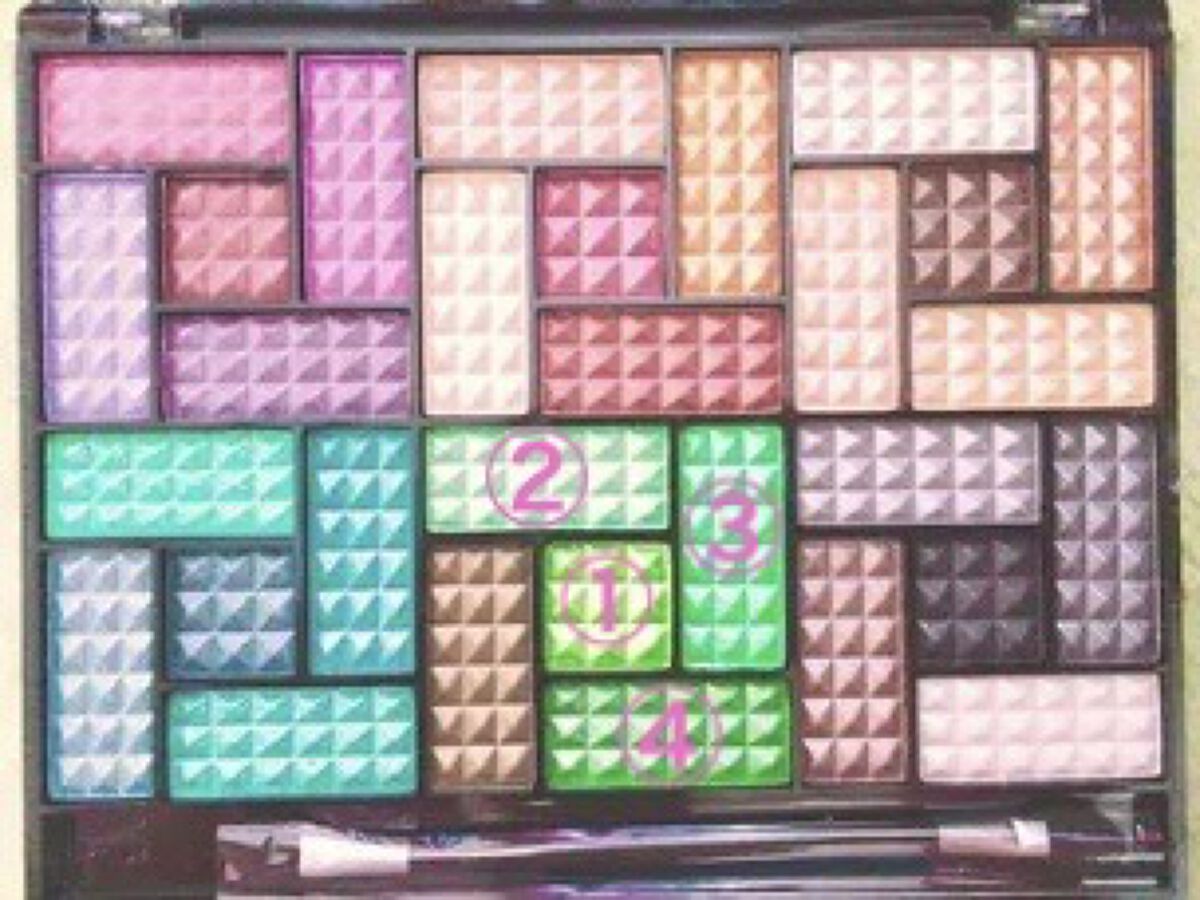 30COLORSEYESHADOWPALETTE/Dolly Angel/アイシャドウパレットを使ったクチコミ（2枚目）