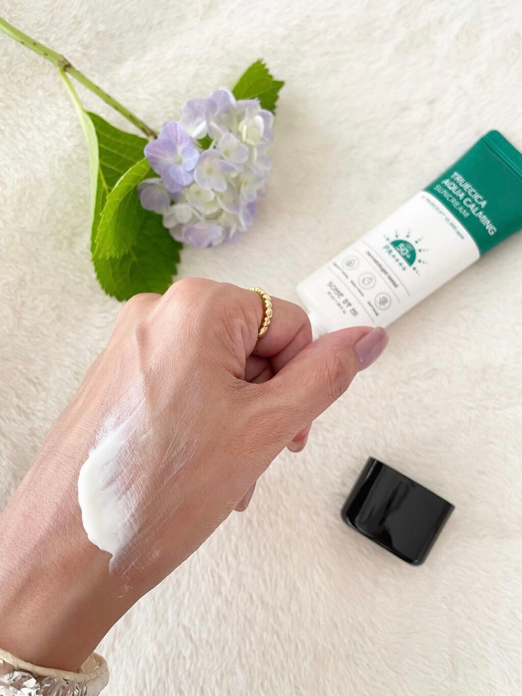 TRUECICA アクアカーミング日焼け止め/SOME BY MI/日焼け止めクリームを使ったクチコミ(2枚目)