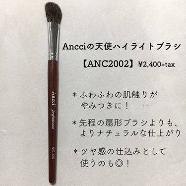 ANC2002/Ancci brush/メイクブラシを使ったクチコミ（3枚目）