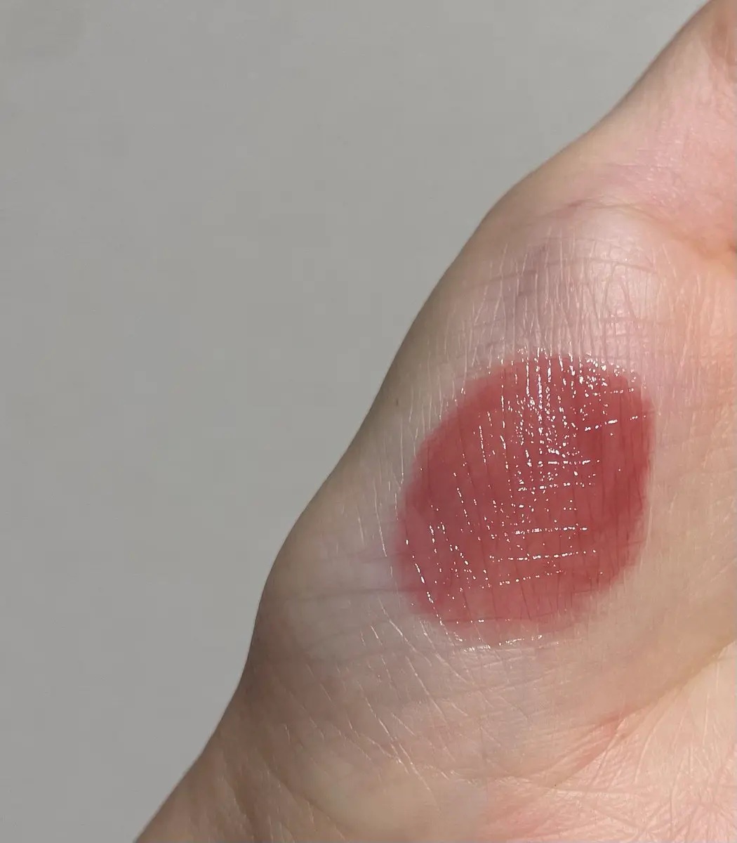 グラスティントシロップ 02 アイコニックローズ/キャンメイク/リップティントを使ったクチコミ（2枚目）