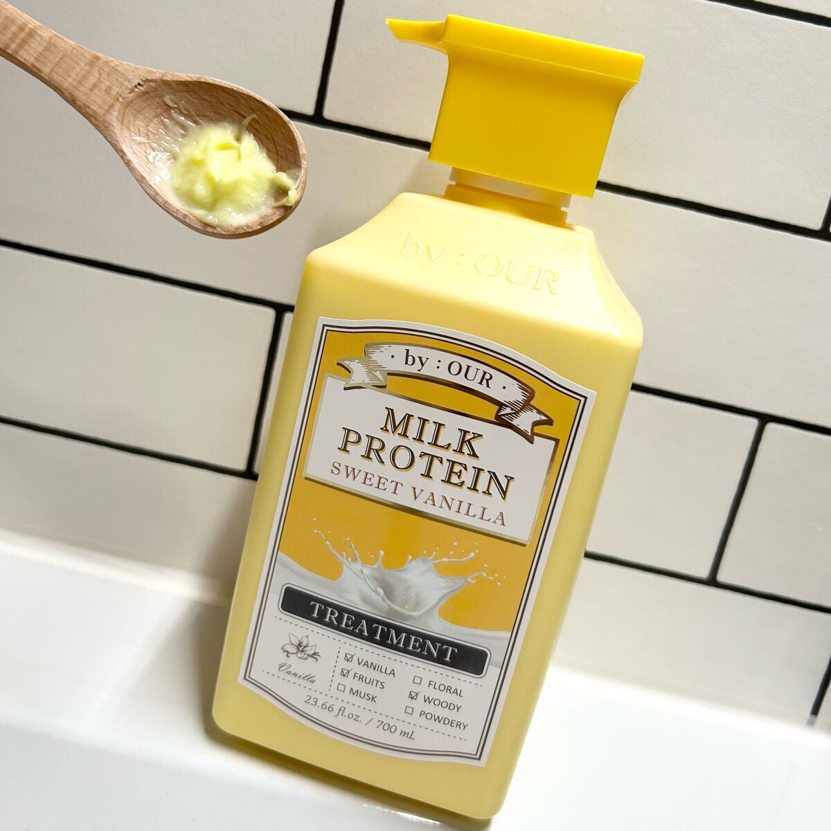 ミルクプロテイン ボディクレンザー スイートバニラ/by : OUR/ボディソープを使ったクチコミ(3枚目)