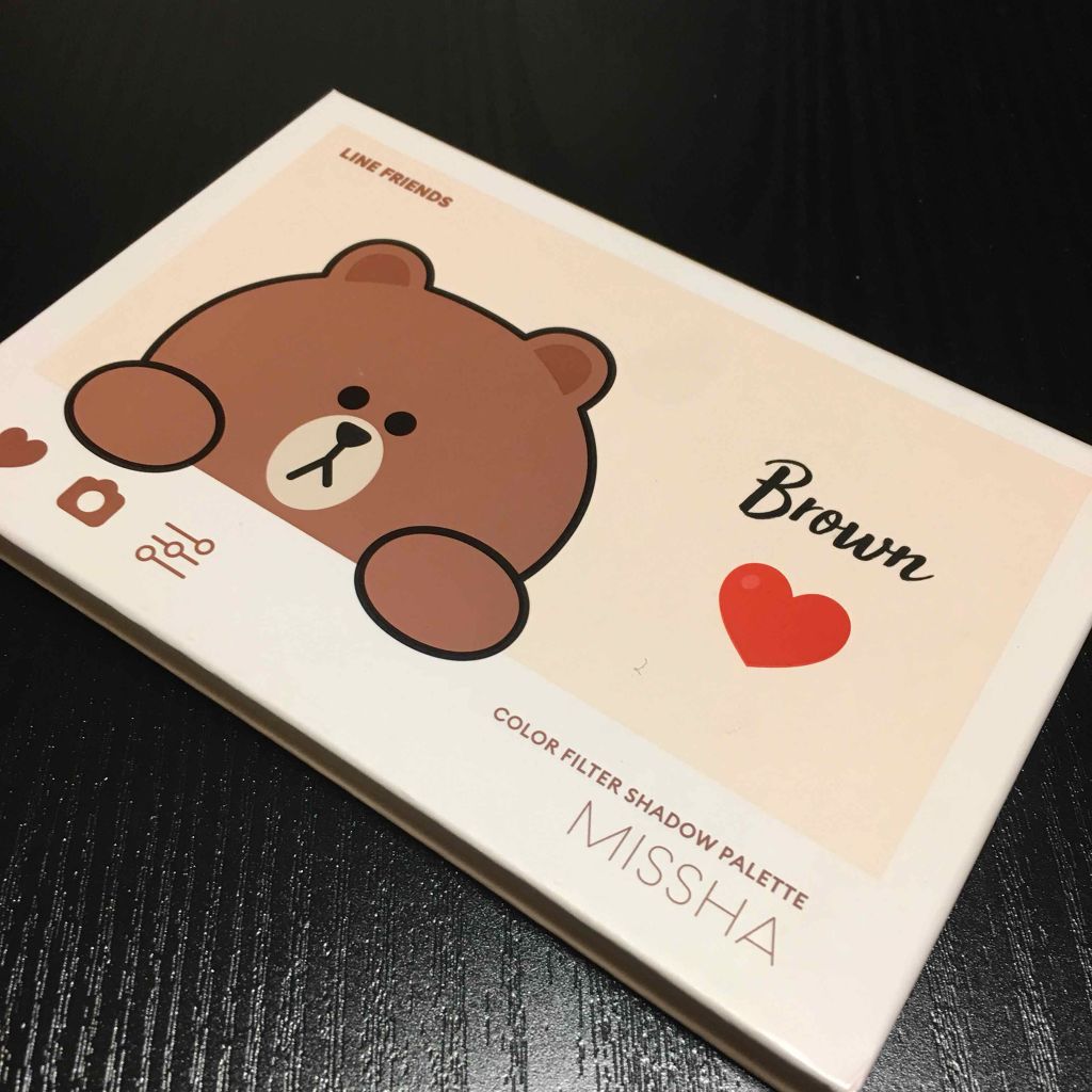 カラーフィルターシャドウパレット(ラインフレンズエディション)/MISSHA/アイシャドウパレットを使ったクチコミ（1枚目）