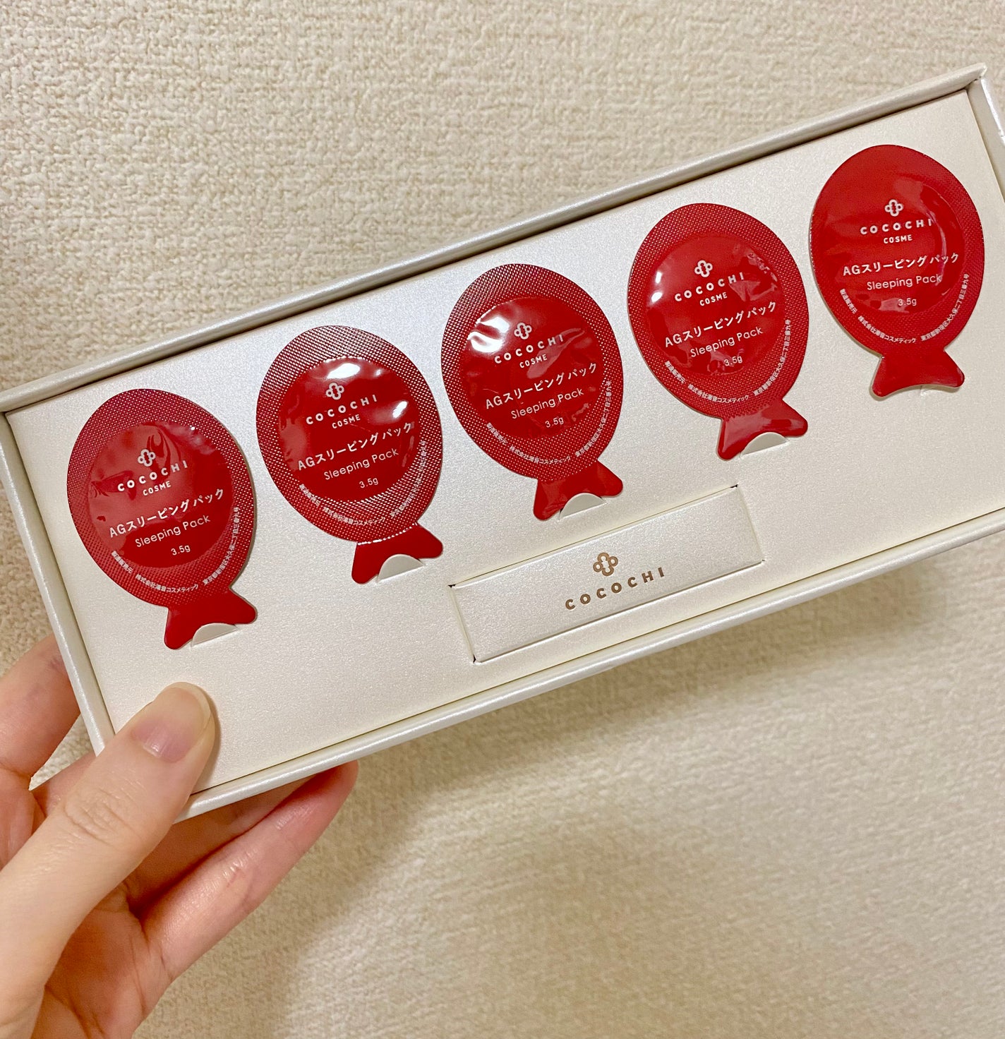 ココチ AG スリーピングパック N/COCOCHI/フェイスクリームを使ったクチコミ(2枚目)