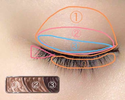 トーンアップアイシャドウ/CEZANNE/アイシャドウパレットを使ったクチコミ(3枚目)