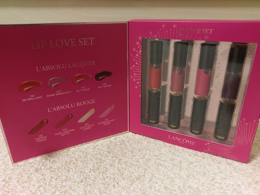 ラプソリュ リップ セット/LANCOME/メイクアップキットを使ったクチコミ（1枚目）