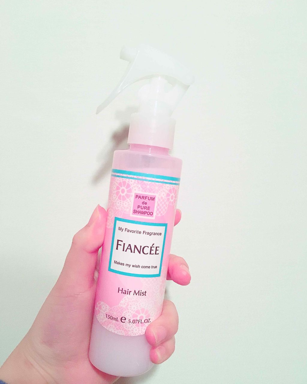 フレグランスヘアミスト ピュアシャンプーの香り/フィアンセ/ヘアミストを使ったクチコミ（1枚目）
