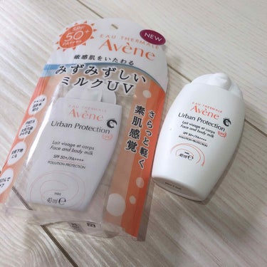 アベンヌ アーバンプロテクション UV フェイス＆ボディ
SPF50+・PA++++

この日焼け止め凄い🤤
年中使ってるくまちゃんマークの日焼け止めといい勝負しそう。

使う前によく振ってくださいと注