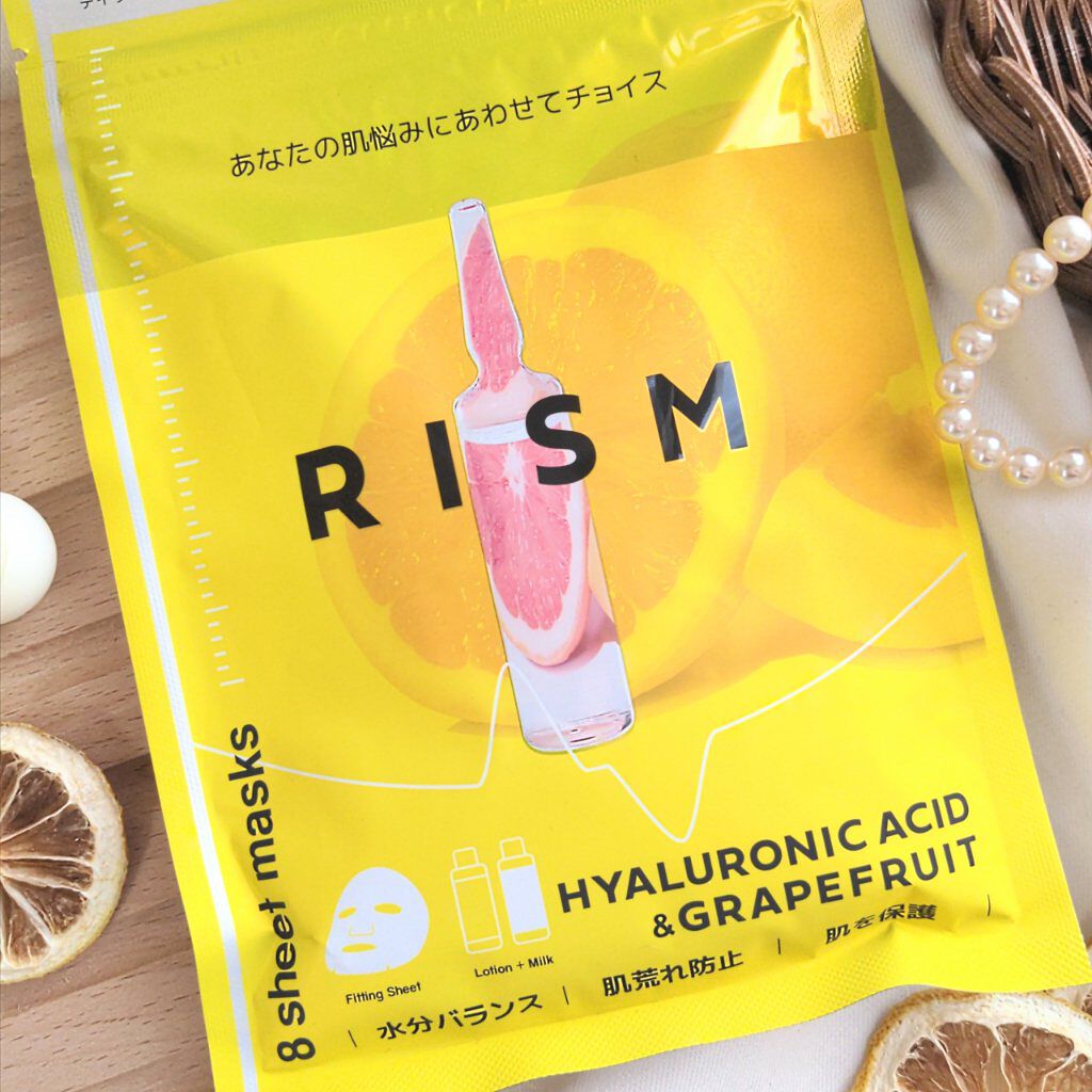 デイリーケアマスク ヒアルロン酸＆グレープフルーツ/RISM/シートマスク・パックを使ったクチコミ（2枚目）