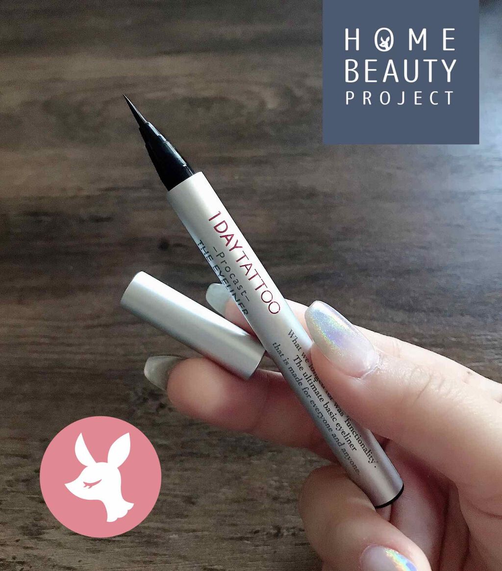 1DAY TATTOO プロキャスト ザ・アイライナー/K-パレット/リキッドアイライナーを使ったクチコミ(2枚目)