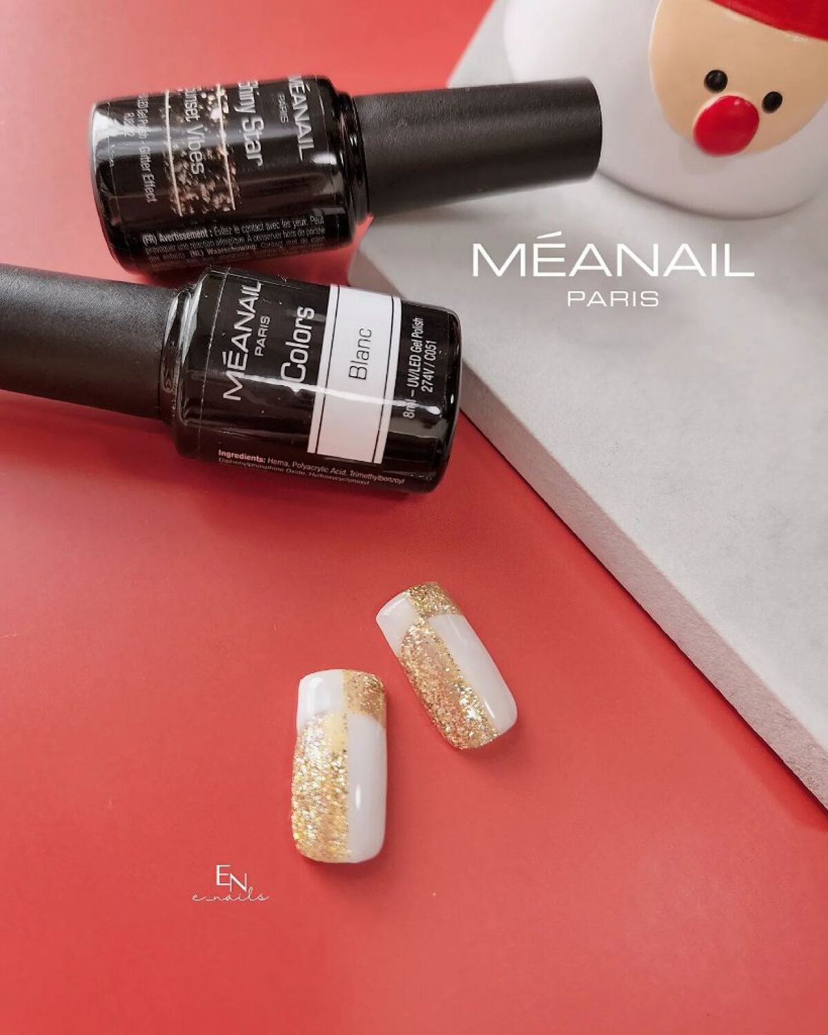 e_nails//フォロバ◎//ネイルとコスメ好きママ on LIPS 「@meanailparis_jp様のセットの中から2色を使って..」(1枚目)