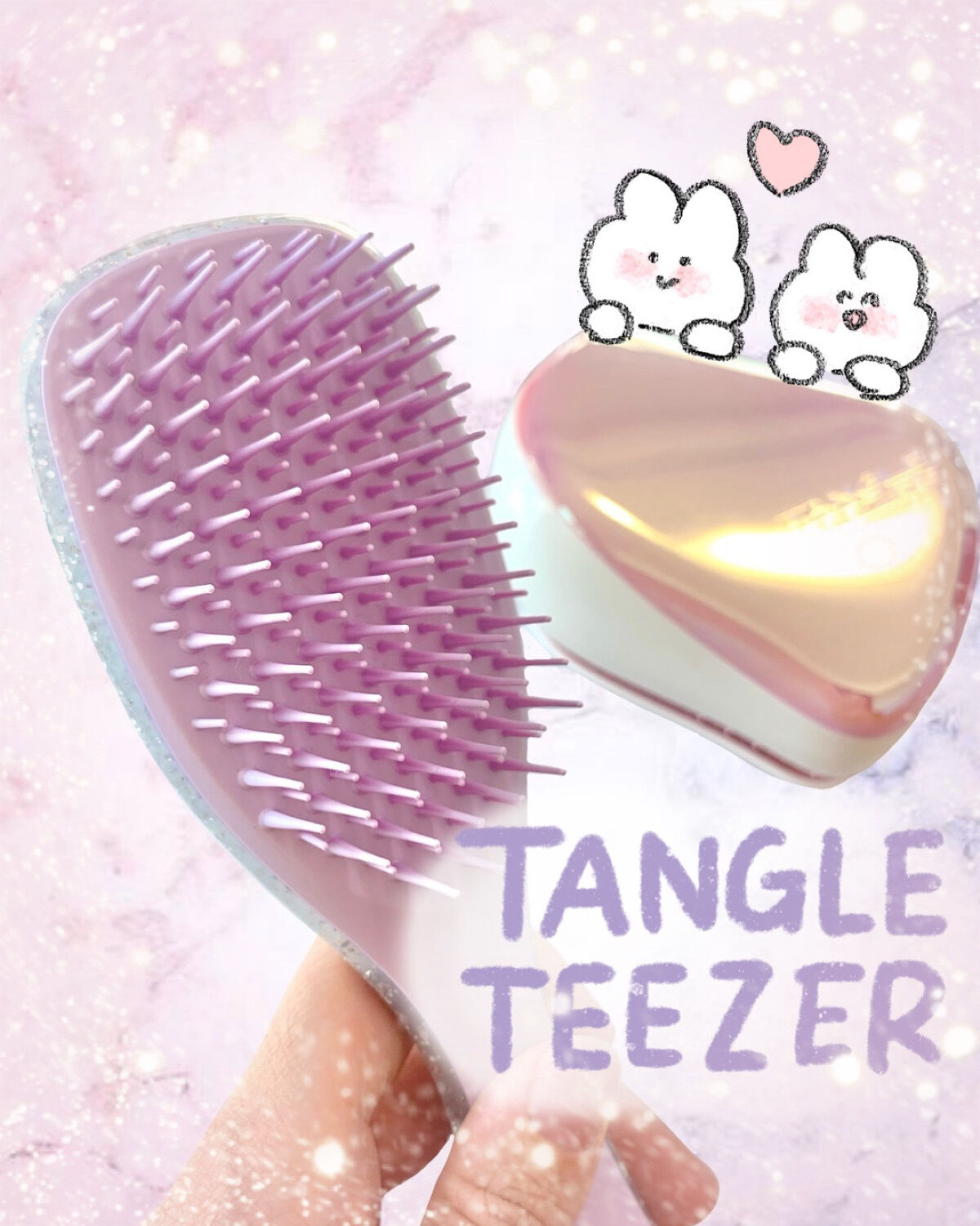 タングルティーザー ザ・アルティメットディタングラー アイリススパークル/TANGLE TEEZER/ヘアブラシを使ったクチコミ（1枚目）