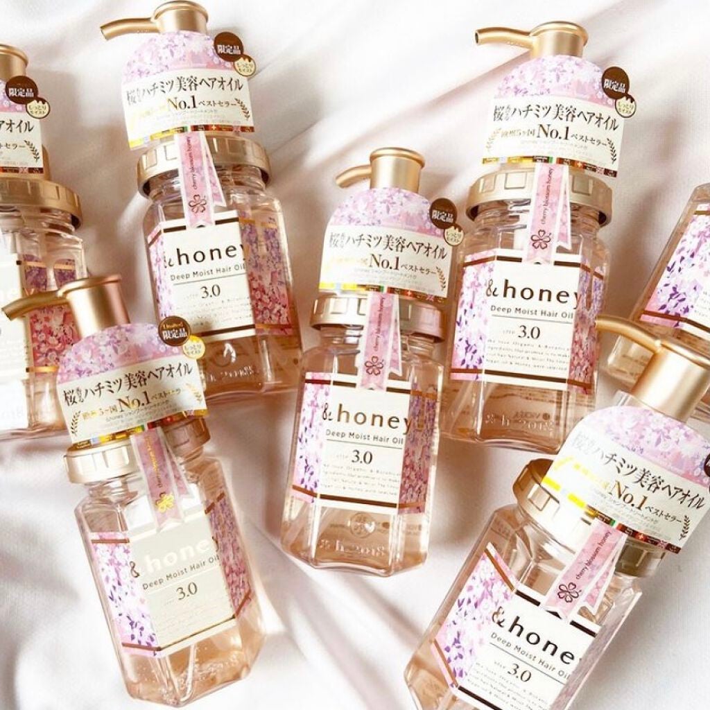 サクラ ディープモイスト ヘアオイル/&honey/ヘアオイルを使ったクチコミ(2枚目)