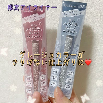 ラスティングリキッドライナー/キャンメイク/リキッドアイライナーを使ったクチコミ(1枚目)