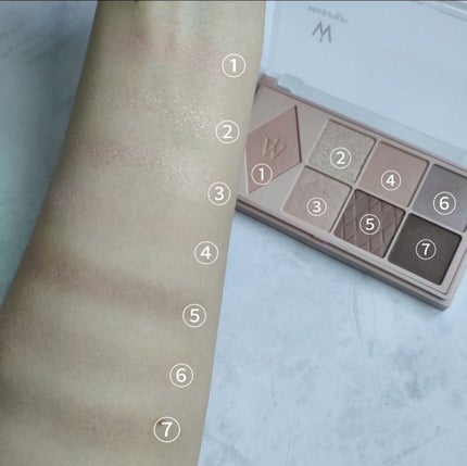 ウォンジョンヨ W デイリームードアップパレット /Wonjungyo/アイシャドウパレットを使ったクチコミ(2枚目)