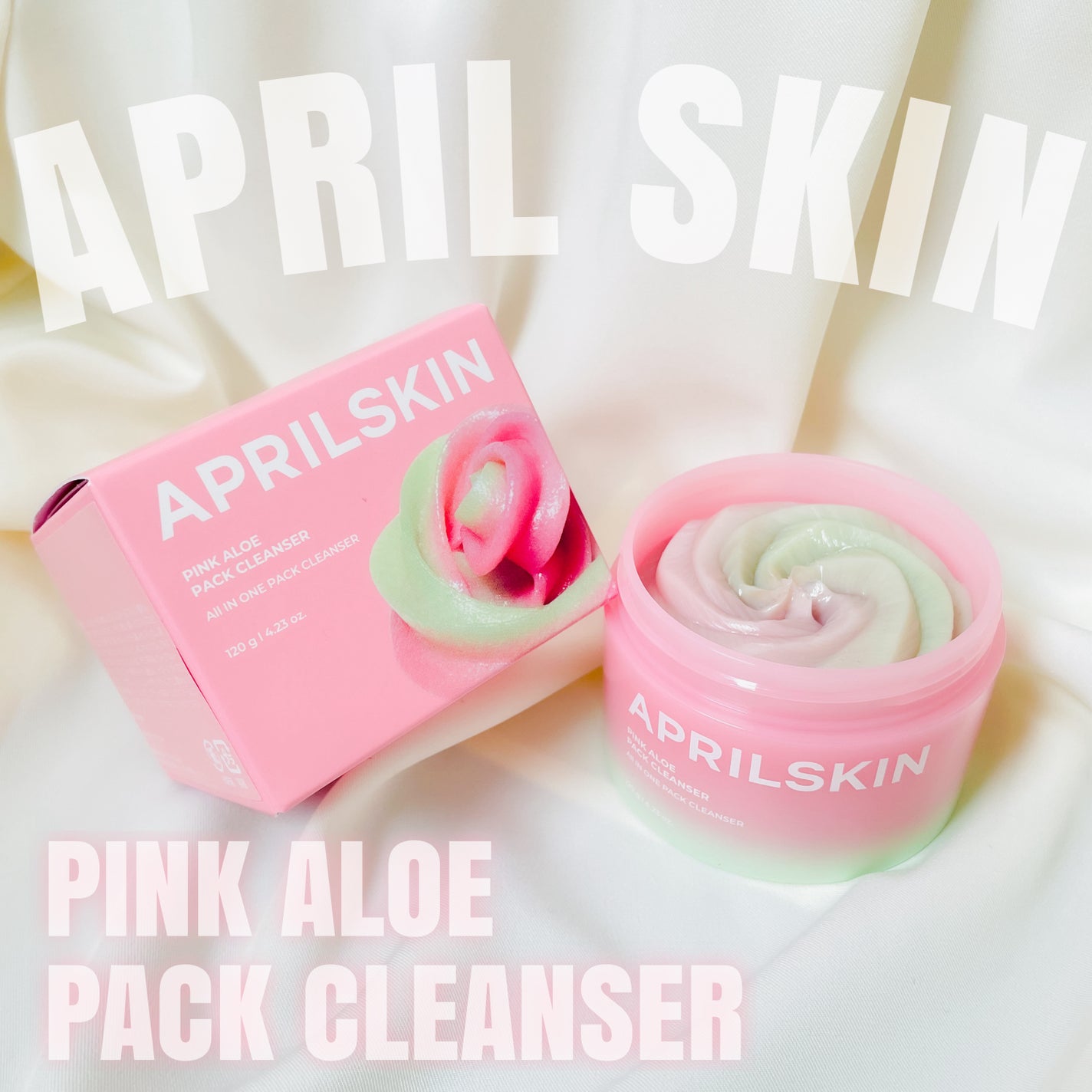 ピンクアロエメレンゲクレンザー/APRILSKIN/その他洗顔料を使ったクチコミ(1枚目)