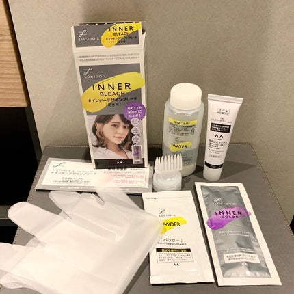 ルシードエル インナーカラートリートメントのクチコミ「𓃠おウチで初めてのブリーチ𓃠
気分転換してみた、その2。
セルフブリーチの話です。
この4.....」(3枚目)