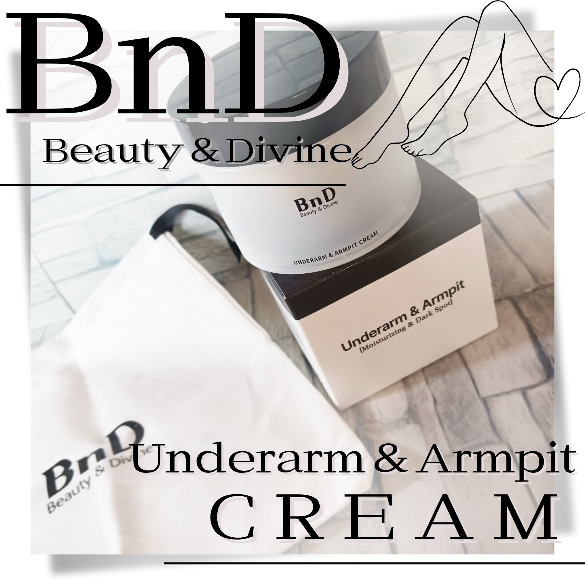 BnDアンダーアームクリーム(ボディクリーム)/BnD/デリケートゾーンケアを使ったクチコミ（1枚目）