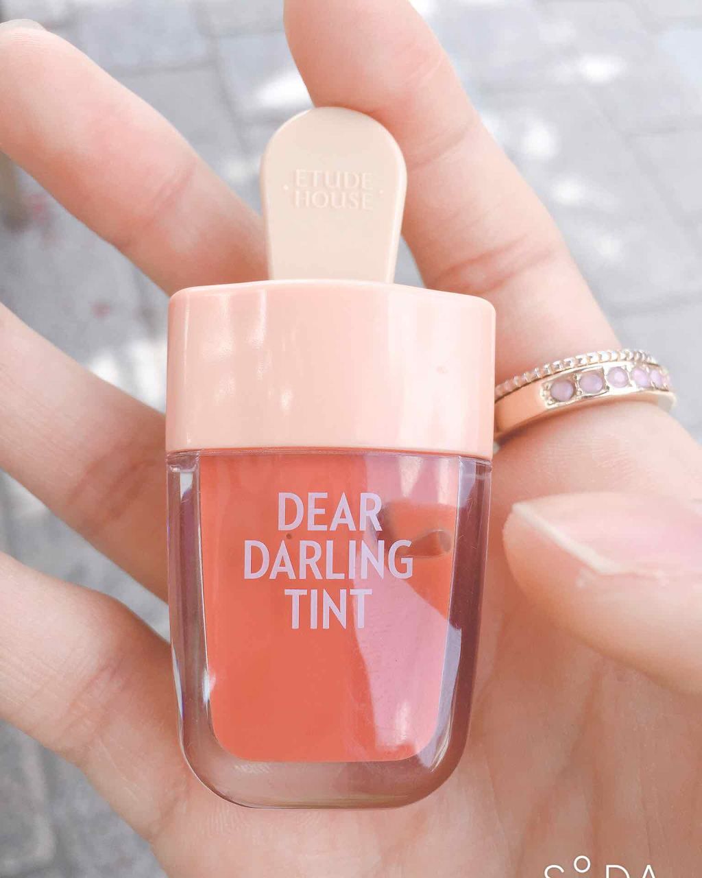 ディアダーリン ウォータージェルティント （アイスティント）/ETUDE/口紅を使ったクチコミ（1枚目）