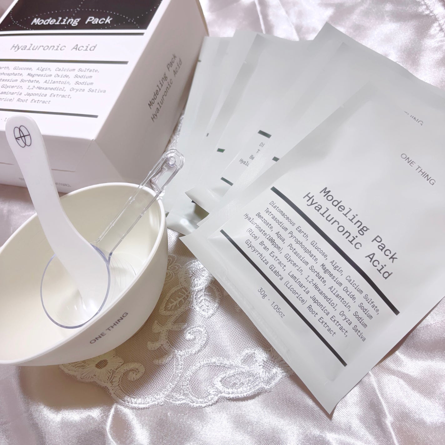 モデリングパック ヒアルロン酸 /ONE THING/洗い流すパック・マスクを使ったクチコミ(1枚目)
