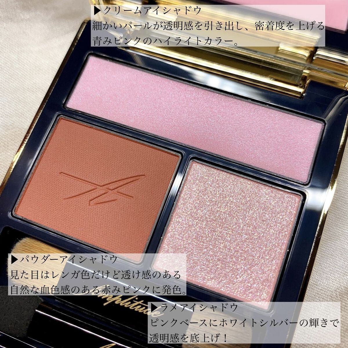 コンスピキュアス アイズ/Amplitude/アイシャドウパレットを使ったクチコミ（2枚目）