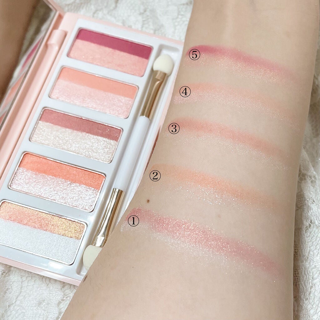 スターライトファントム 10色アイシャドウパレット/HEXZE(ヘックスゼ)/アイシャドウパレットを使ったクチコミ(4枚目)