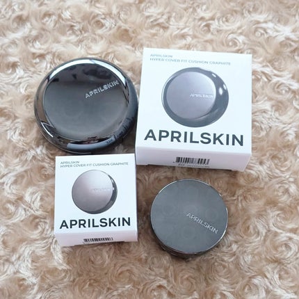 ハイパーカバーフィットクッション グラファイト/APRILSKIN/クッションファンデーションを使ったクチコミ(6枚目)