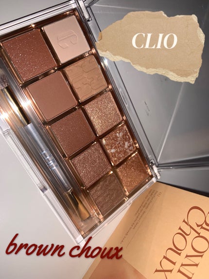 プロ アイ パレット 02 BROWN CHOUX(AD)(日本限定デザイン)/CLIO/アイシャドウパレットを使ったクチコミ(1枚目)