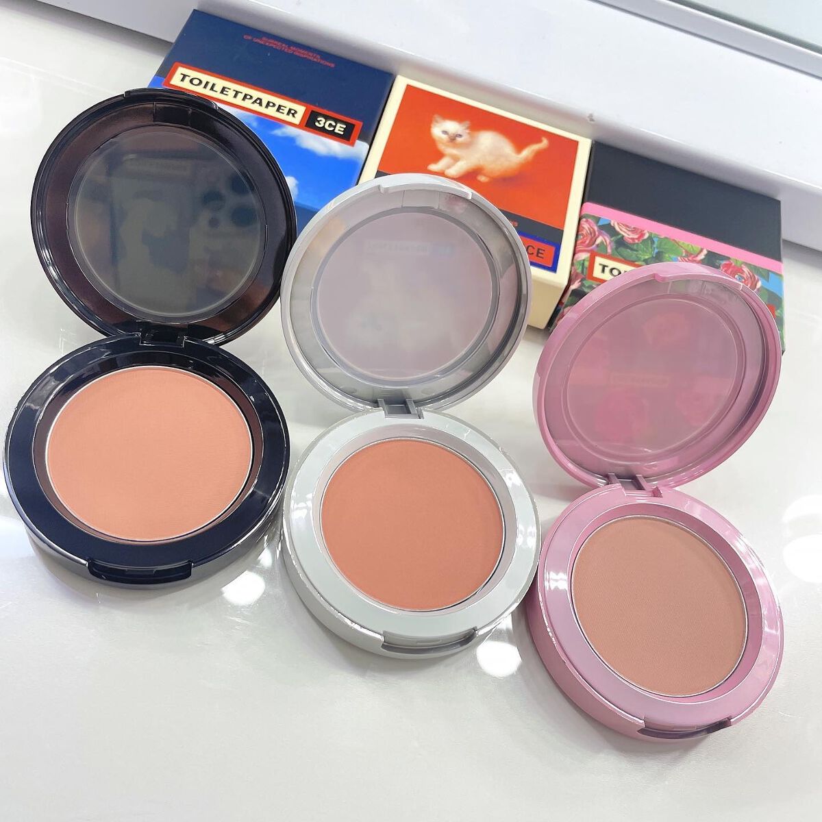 [3CE X TOILETPAPER] 3CE FACE BLUSH/3CE/パウダーチークを使ったクチコミ（3枚目）