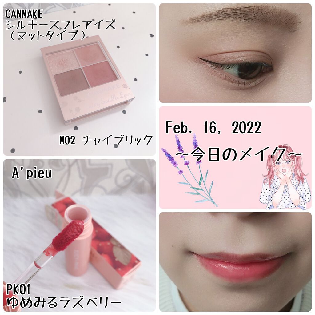 シルキースフレアイズ（マットタイプ）/キャンメイク/アイシャドウパレットを使ったクチコミ（1枚目）