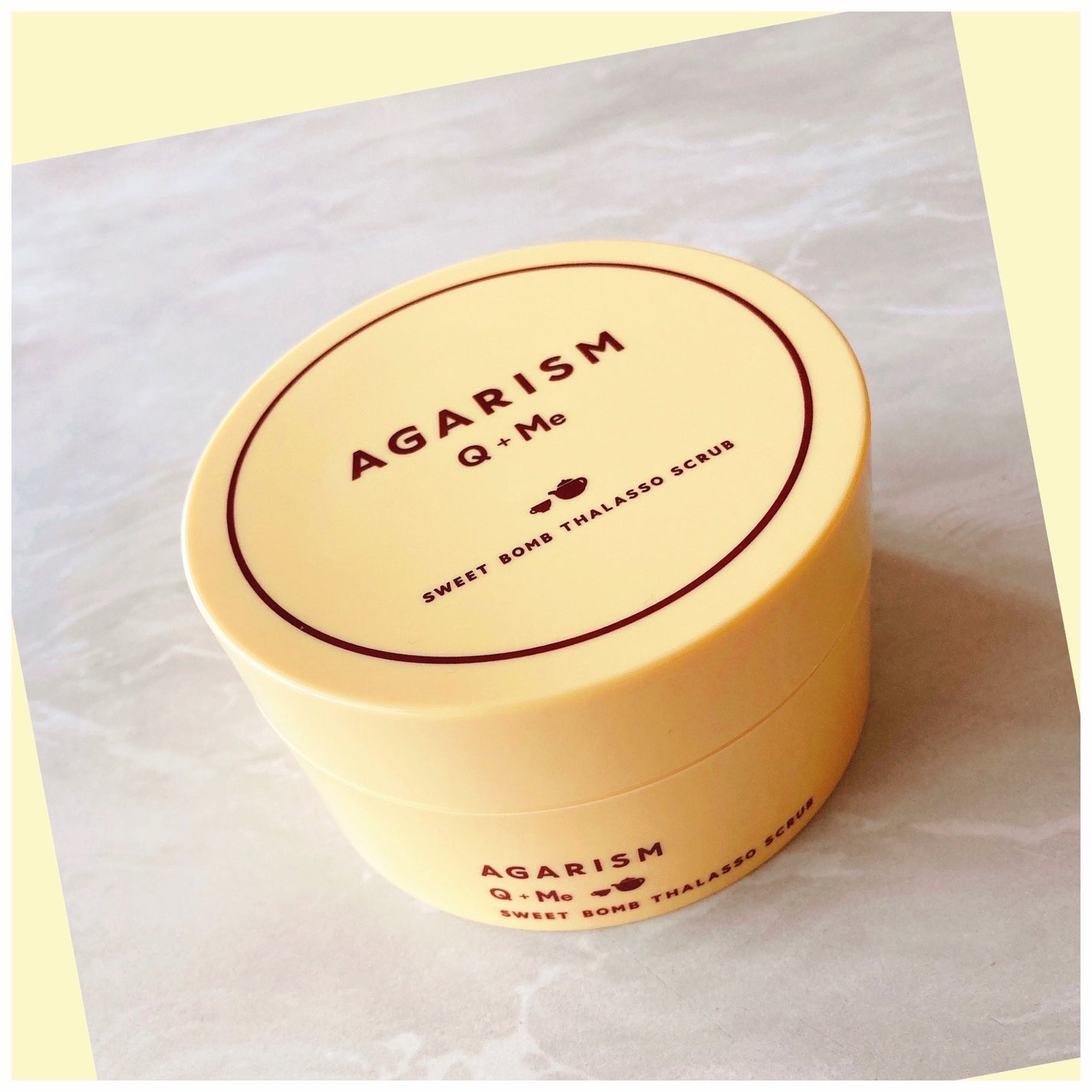 Q+Me スウィートボムタラソスクラブレモンティーの香り/AGARISM/バスト・ヒップケアを使ったクチコミ(2枚目)