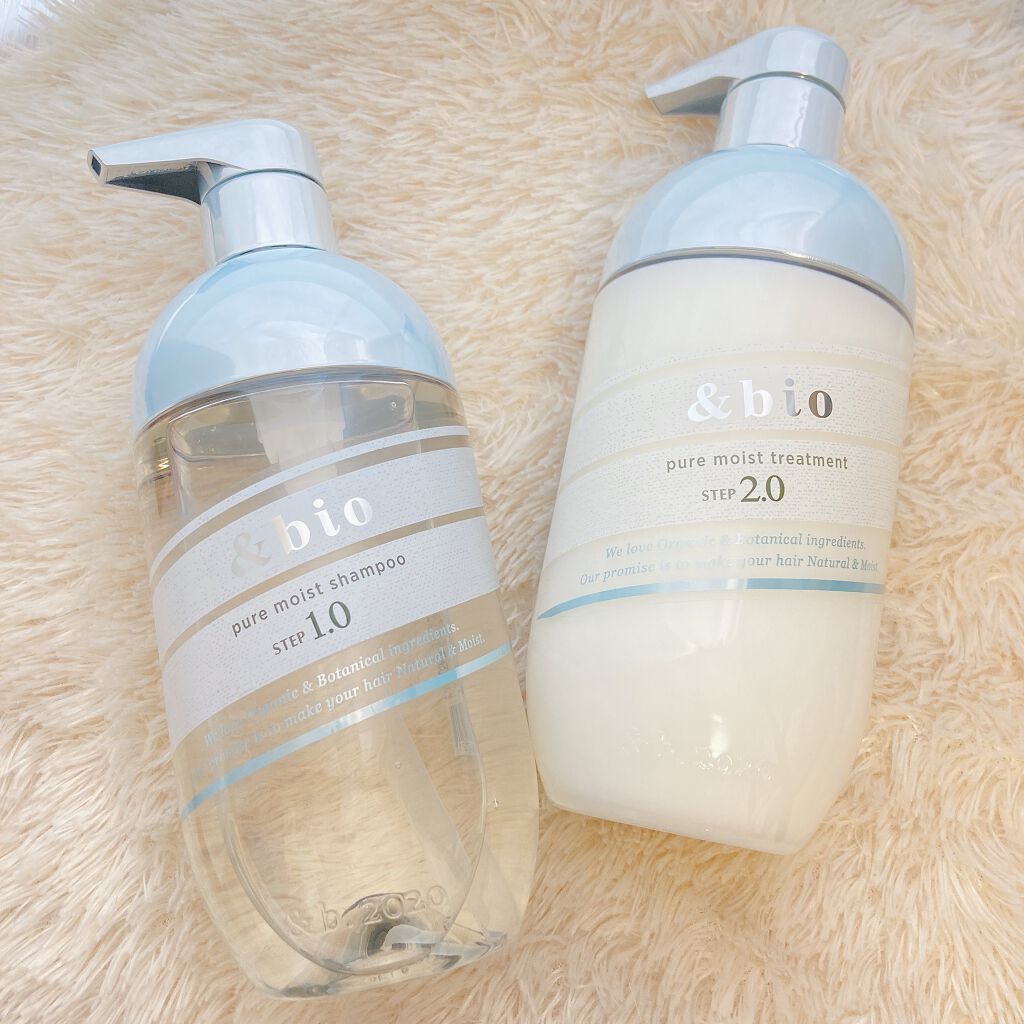 ピュアモイスト シャンプー 1.0/ヘアトリートメント 2.0/&bio/市販シャンプーを使ったクチコミ(1枚目)