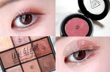 UR GLAM　BLOOMING EYE COLOR PALETTE/U R GLAM/アイシャドウパレットを使ったクチコミ（2枚目）