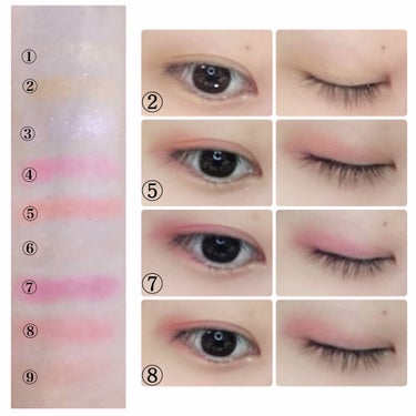 UR GLAM　BLOOMING EYE COLOR PALETTE/U R GLAM/アイシャドウパレットを使ったクチコミ（3枚目）